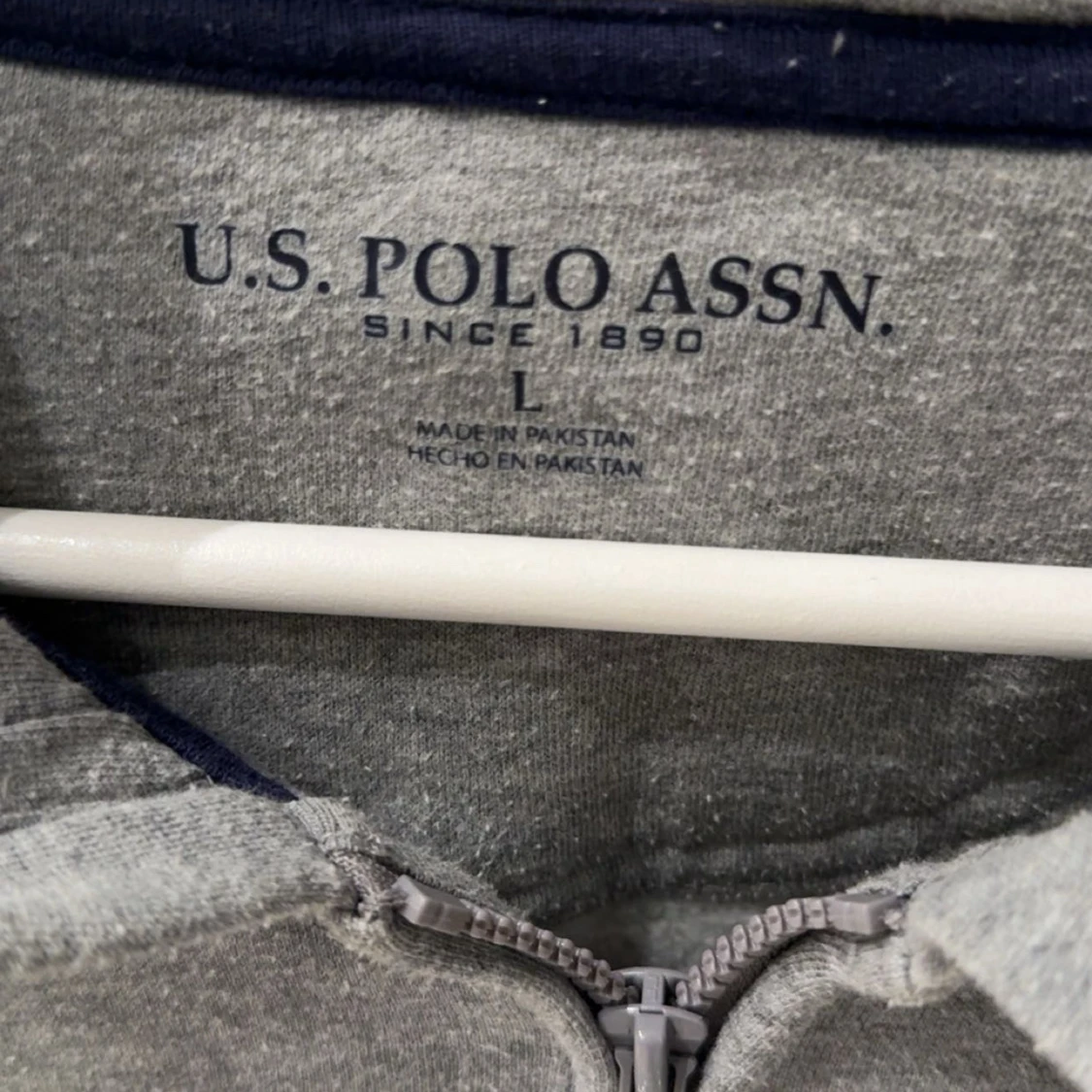 Grå hoodie från ralph lauren - 1