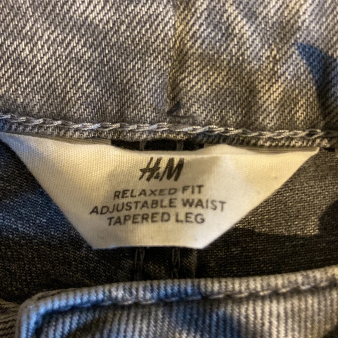 Grå tapered jeans från H&M, strl 164 - 2