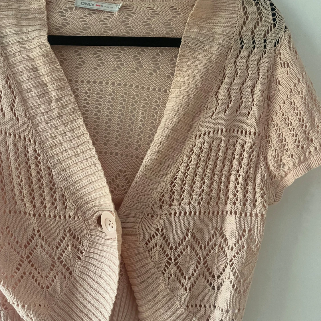 Rosa stickad kofta från ONLY - 2