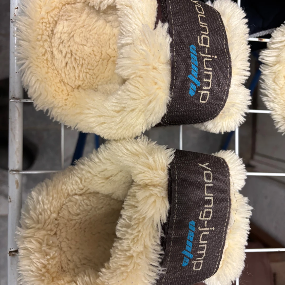 Bruna Veredus ridhandskar med fuskpäls - 4