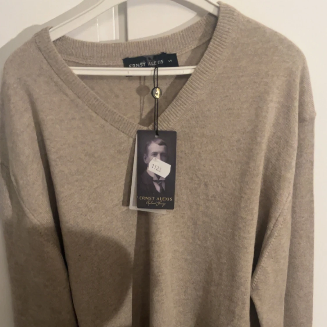 Beige tröja från Ernst Alexis 100% merino ull