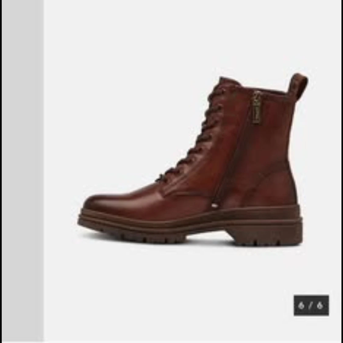 Bruna snörade boots i skinn Tamaris  - 2