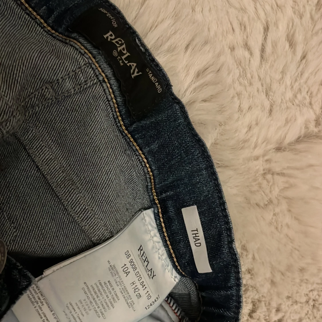 Replay blå jeans Thad straight fit - 3
