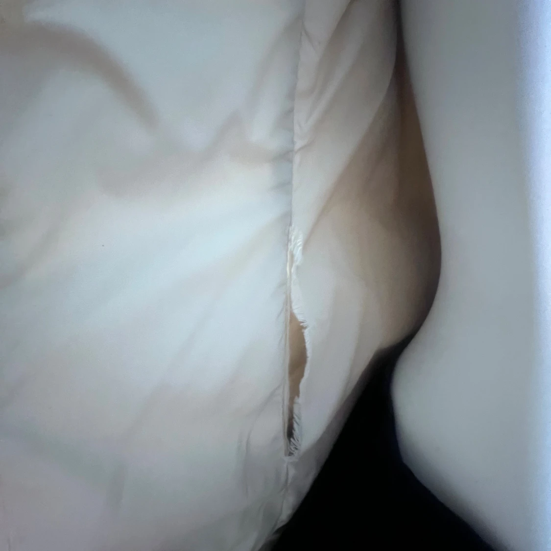 Beige pufferjacka med bälte - 4