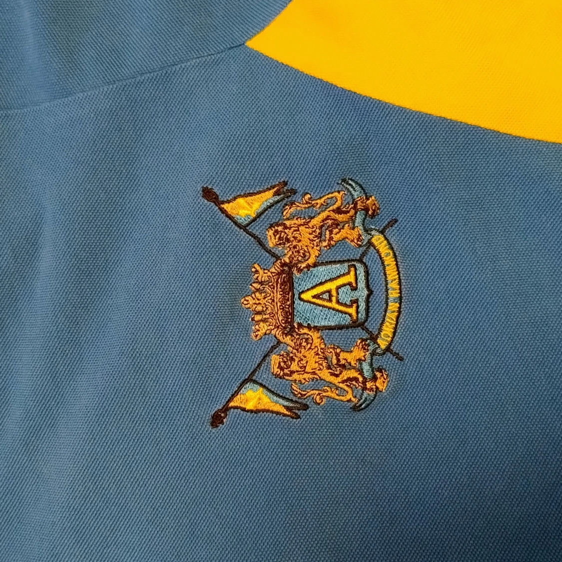 Blå och gul pikétröja Sweden nr 10 - 1