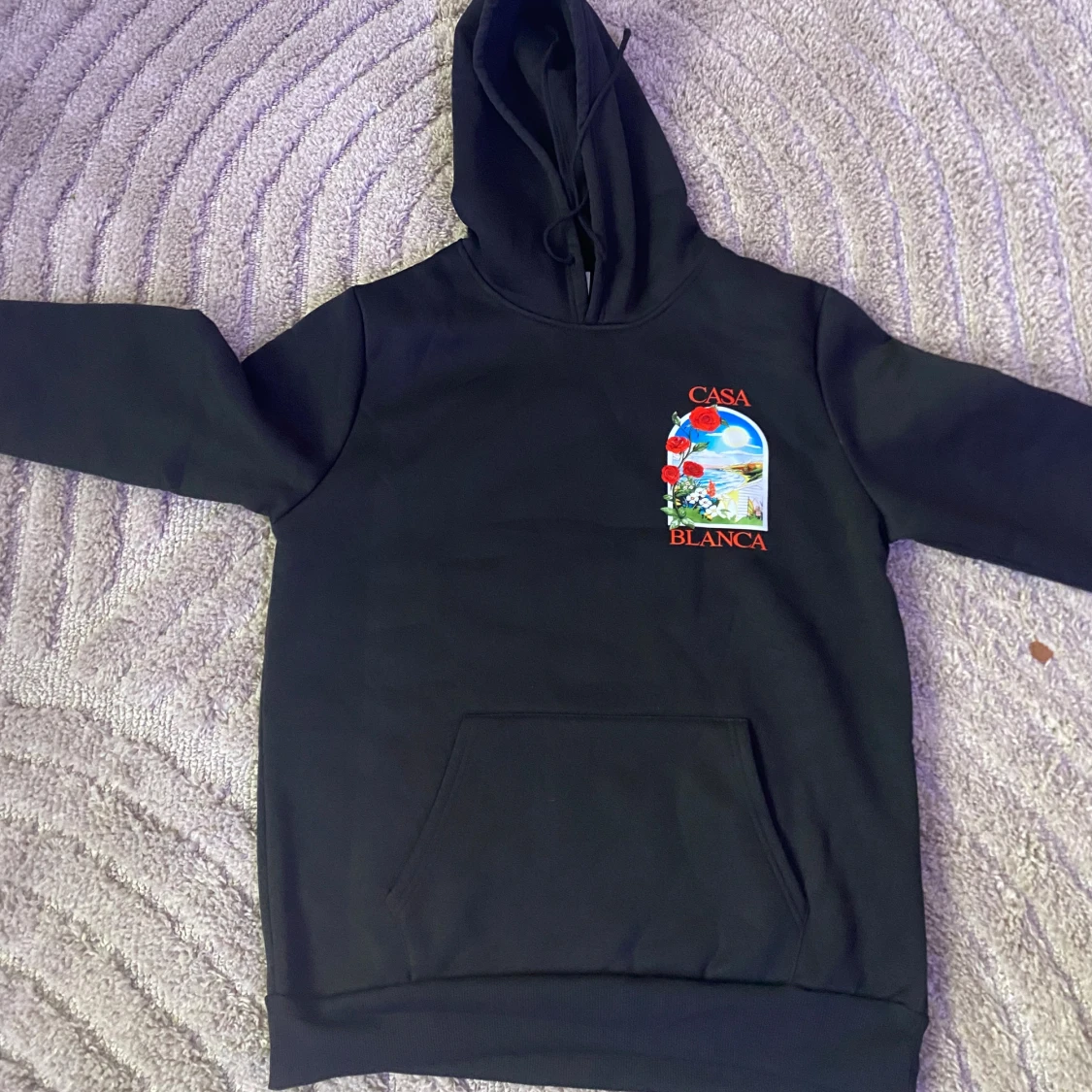 Svart hoodie från Casablanca med tryck - 1