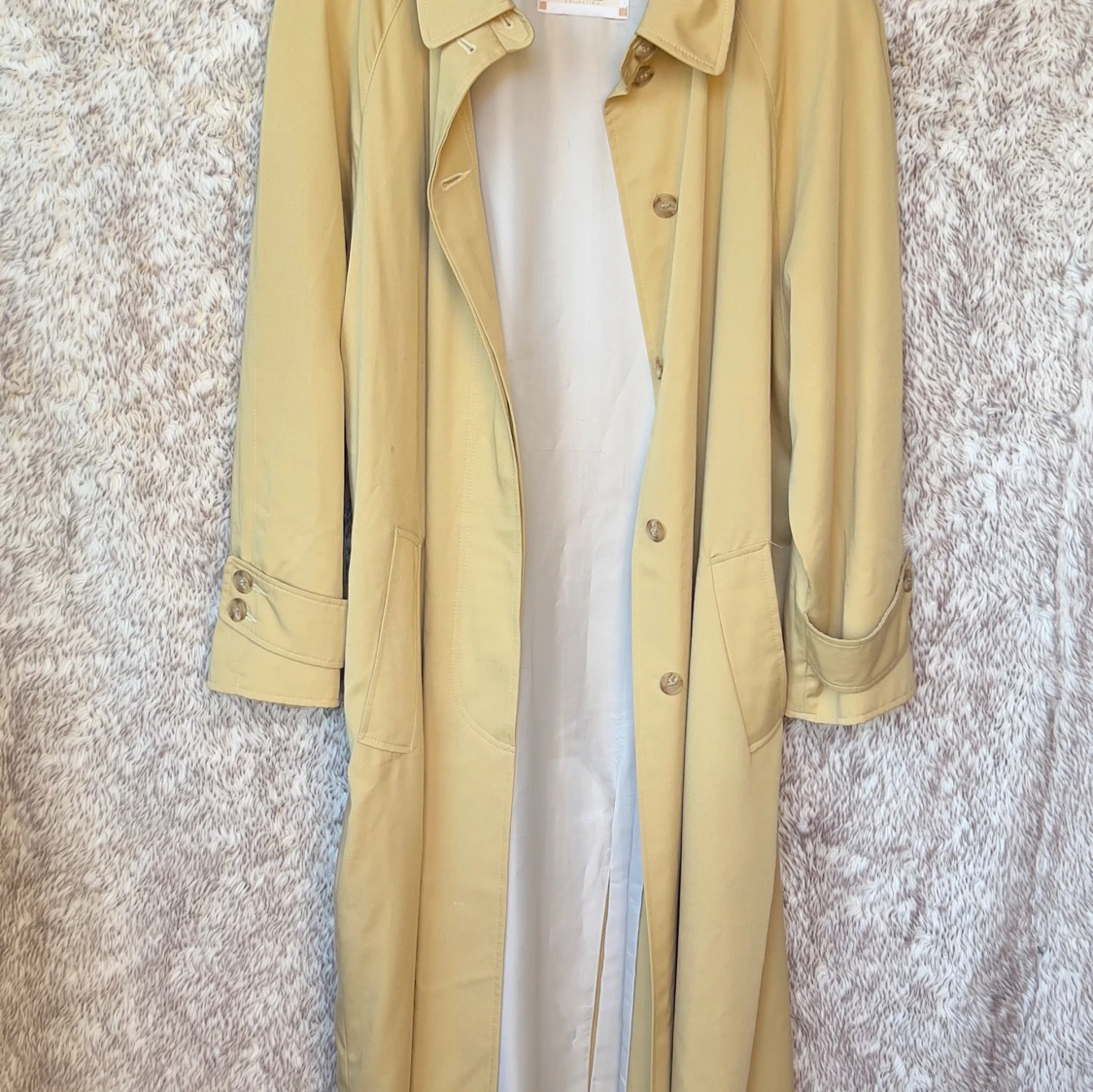 Vintage gul trenchcoat från Kappahl No1
