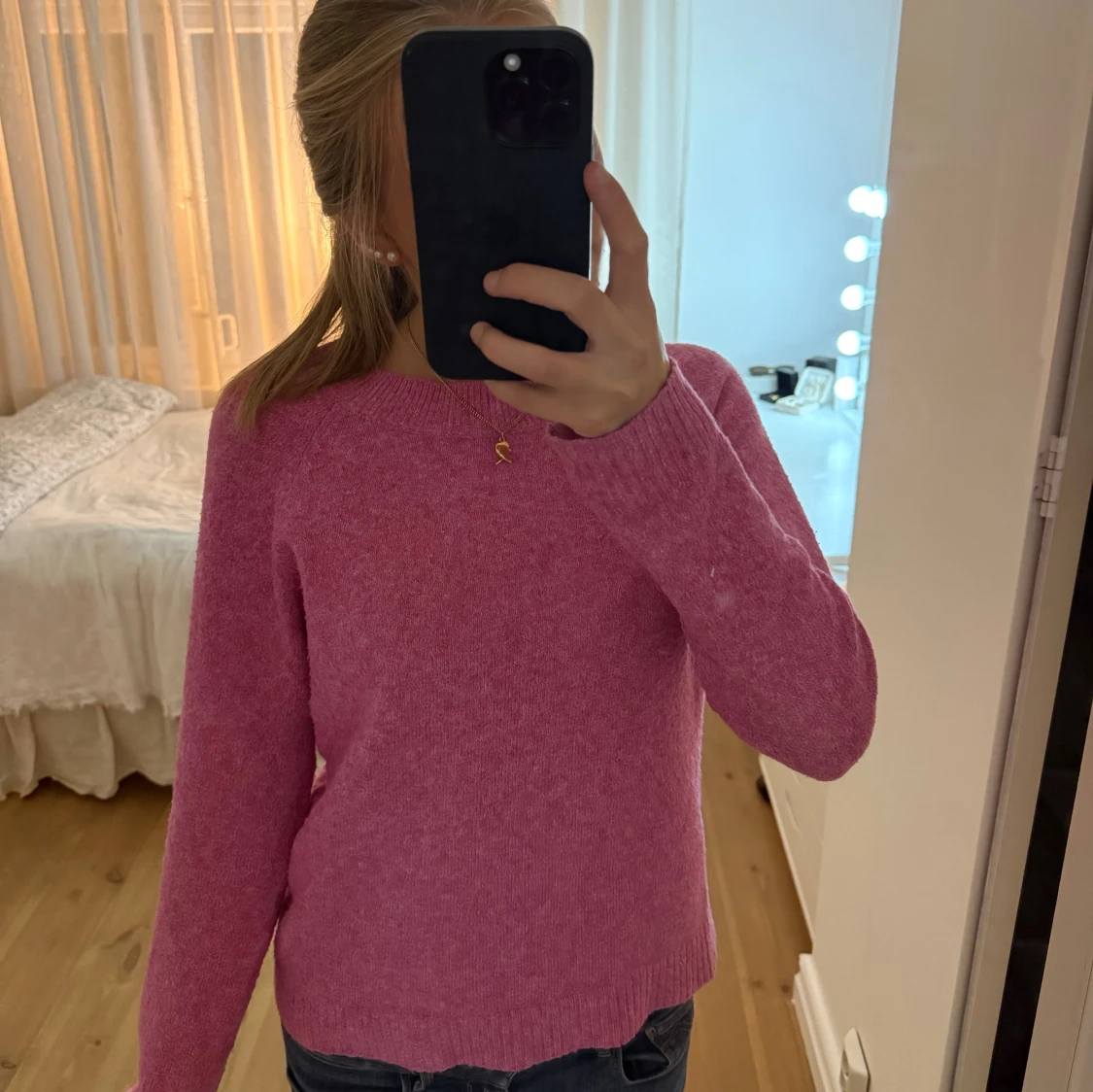 Rosa stickad tröja från Vero Moda - 1