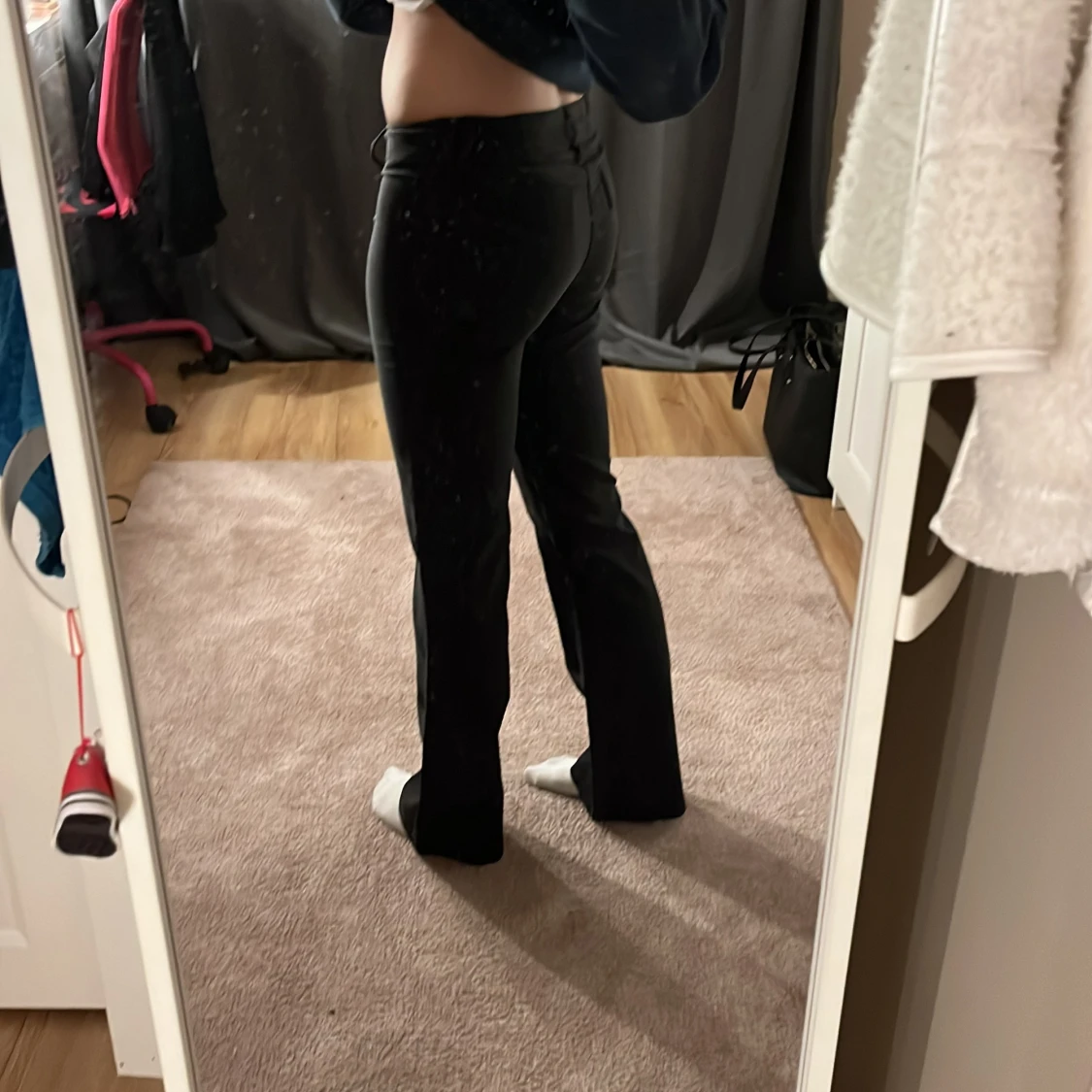 Svarta bootcut byxor från Madlady - 1