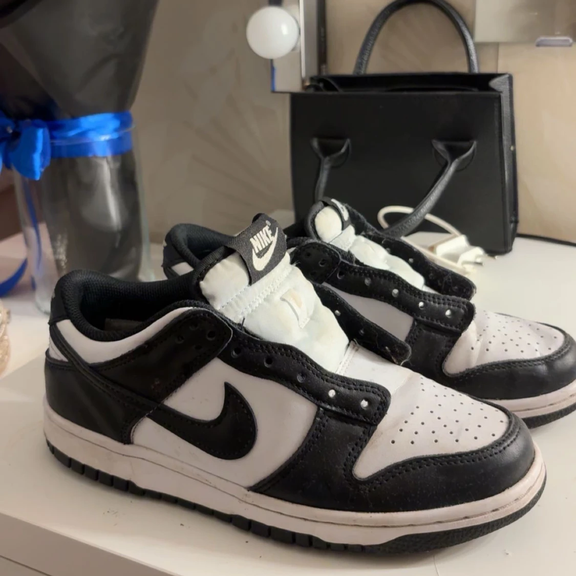 Nike Dunk Low svart/vit sneakers