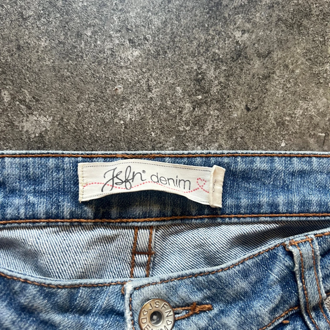 Ljusblåa Lågmidjade Jeans - 1