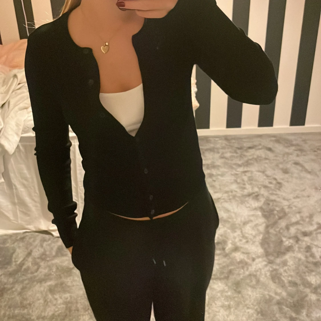 Svart kofta från H&M XS