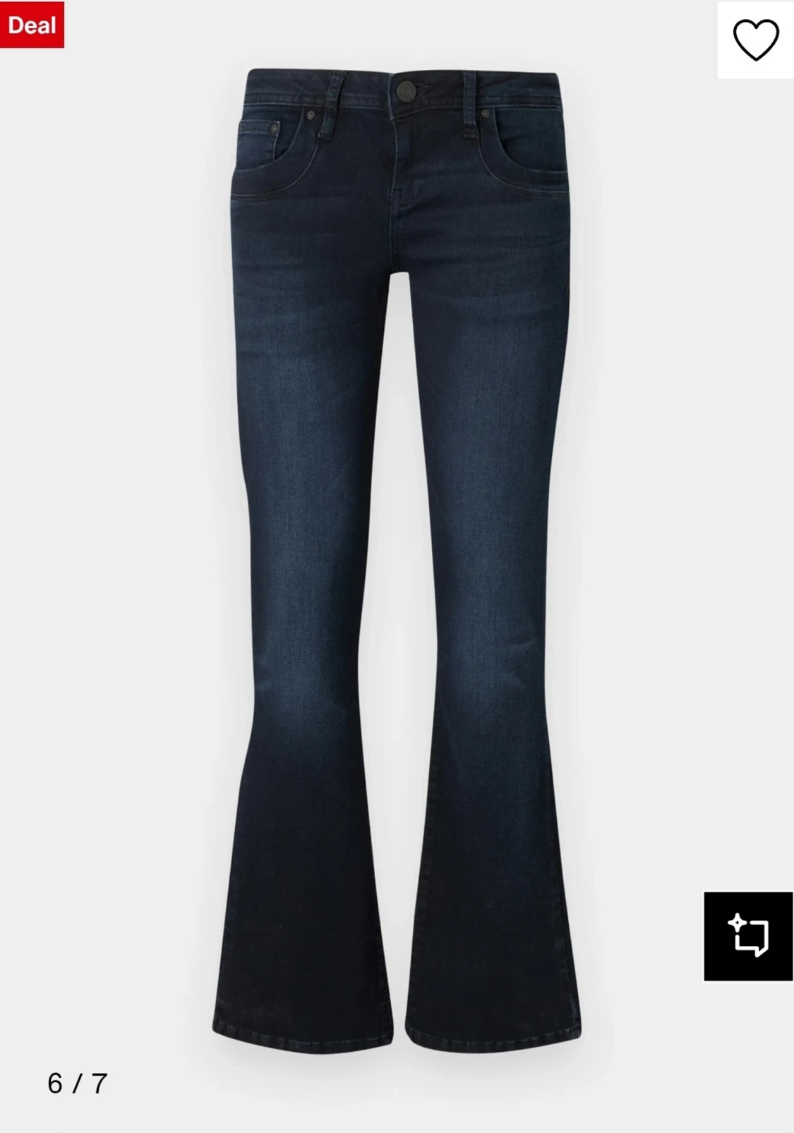 Mörkblå bootcut jeans från LTB - 3