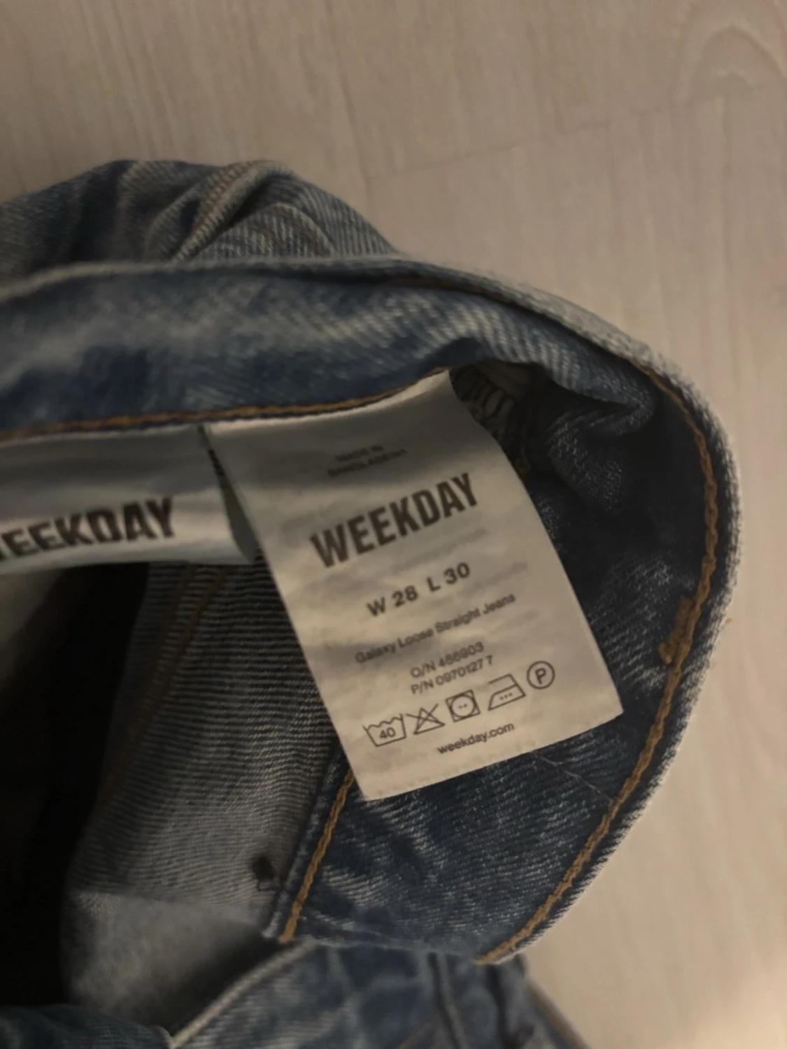 Weekday blå straight jeans W28 L30 - 2