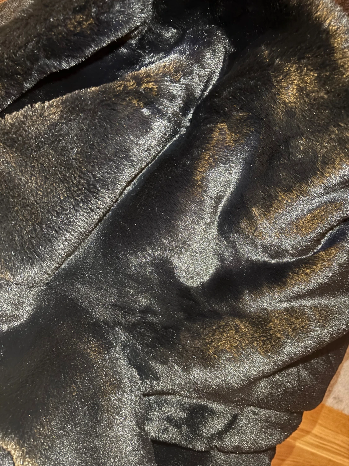 Svart pälsjacka - 2