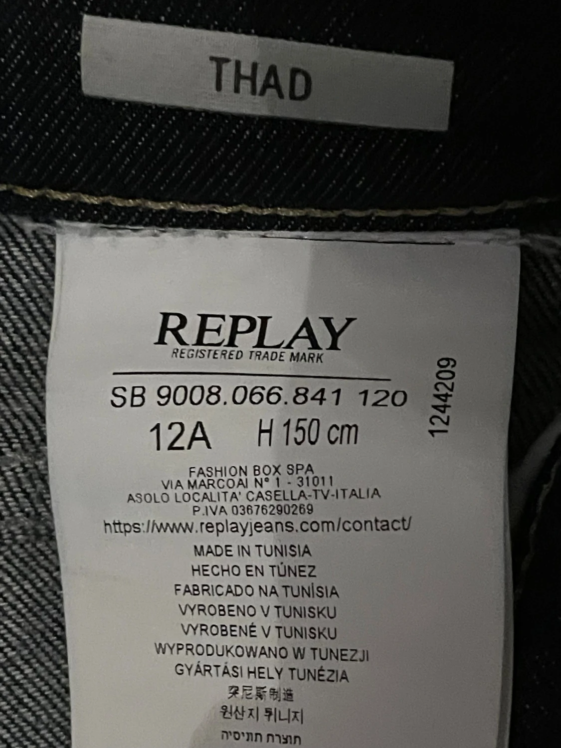 Mörkblå jeans från Replay - 1