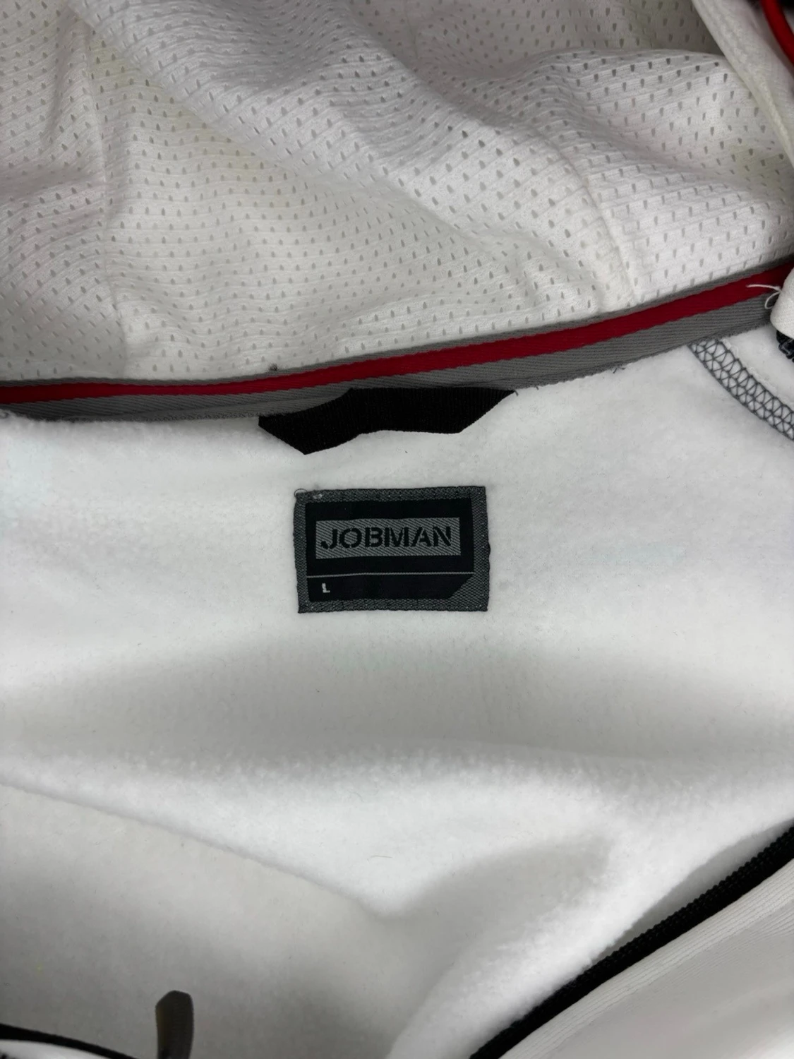 Vit vindjacka med huva från Jobman - 6