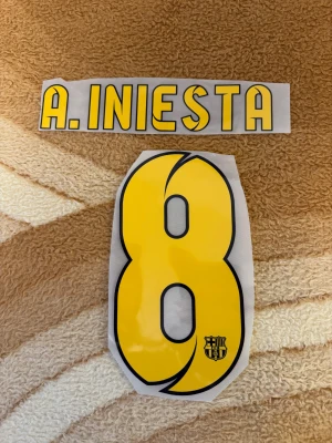 Fc Barcelona Nameset - Fc Barcelona nameset from the year 2012-2014  A. Iniesta number 8 
