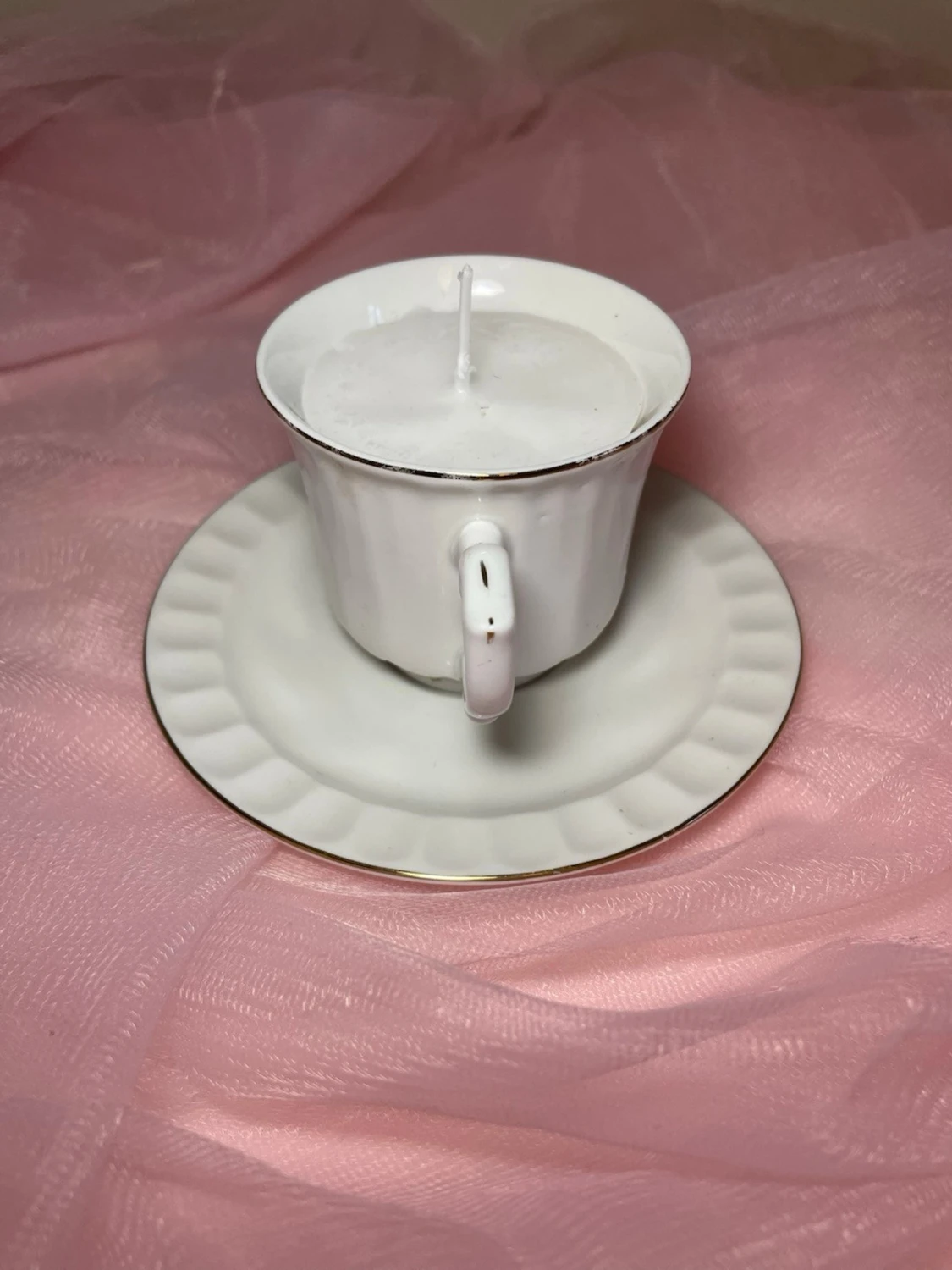 Doftljus i en tekopp i en vit färg nr 2  - 3