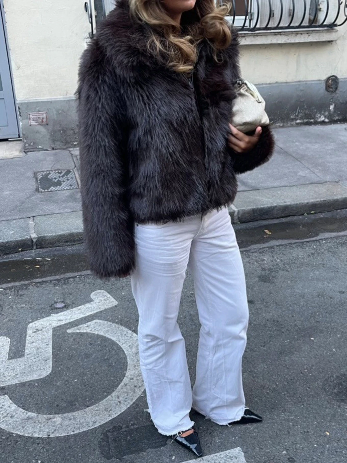 Pälsjacka från mango