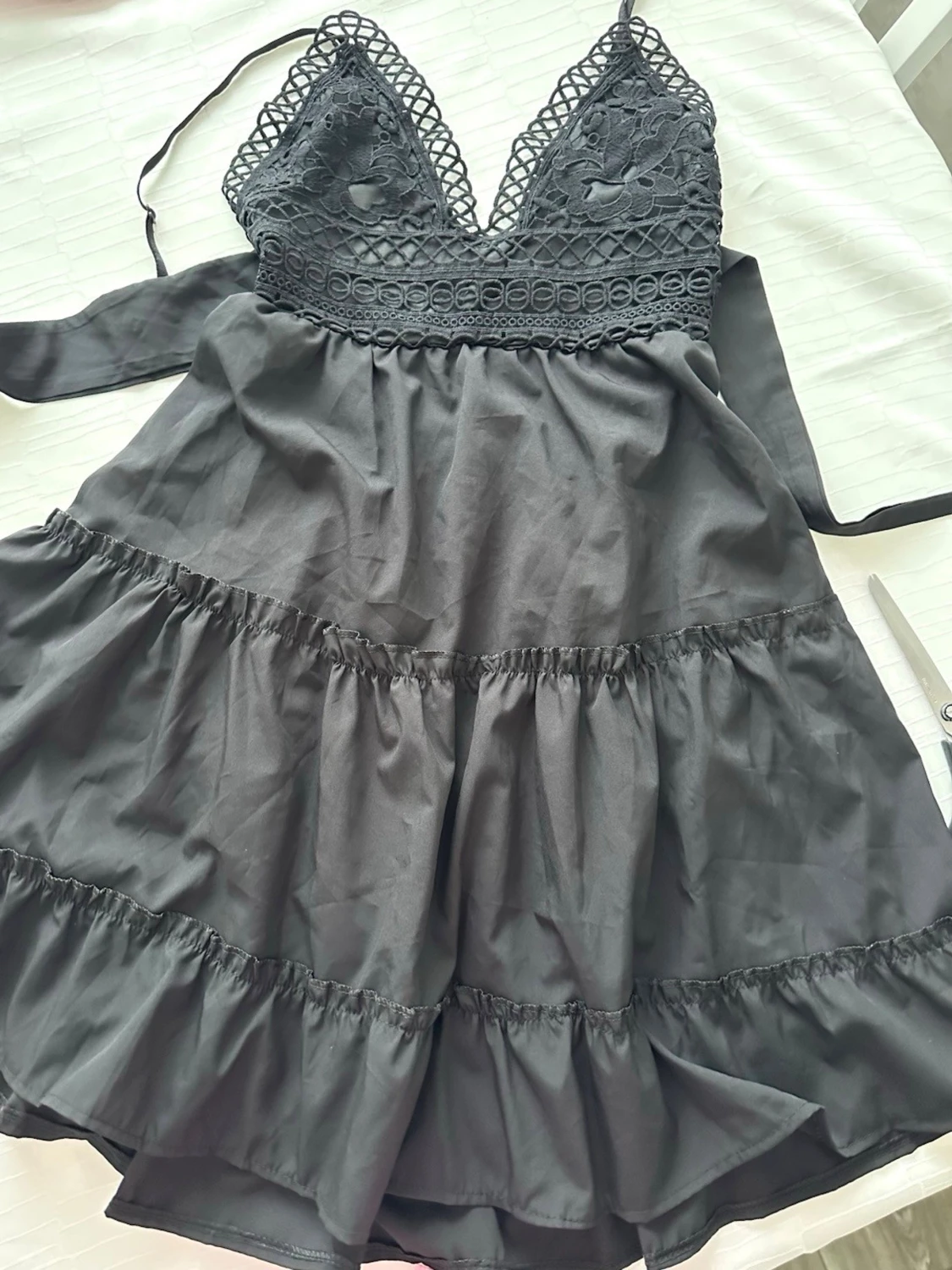 Svart spetsklänning från Koyye M  - 1