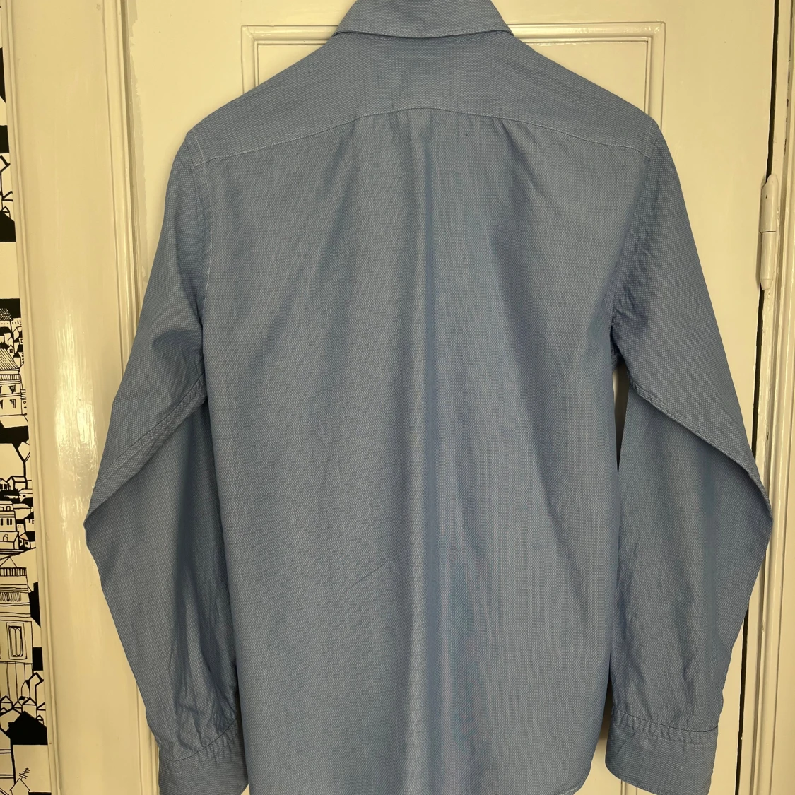 Blå slim fit skjorta från Eton - 1