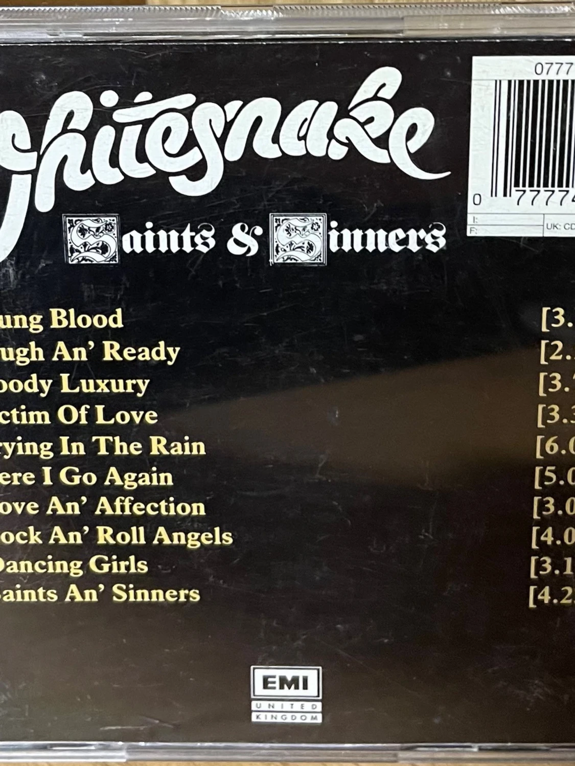Whitesnake - Saint & Sinners CD - 1