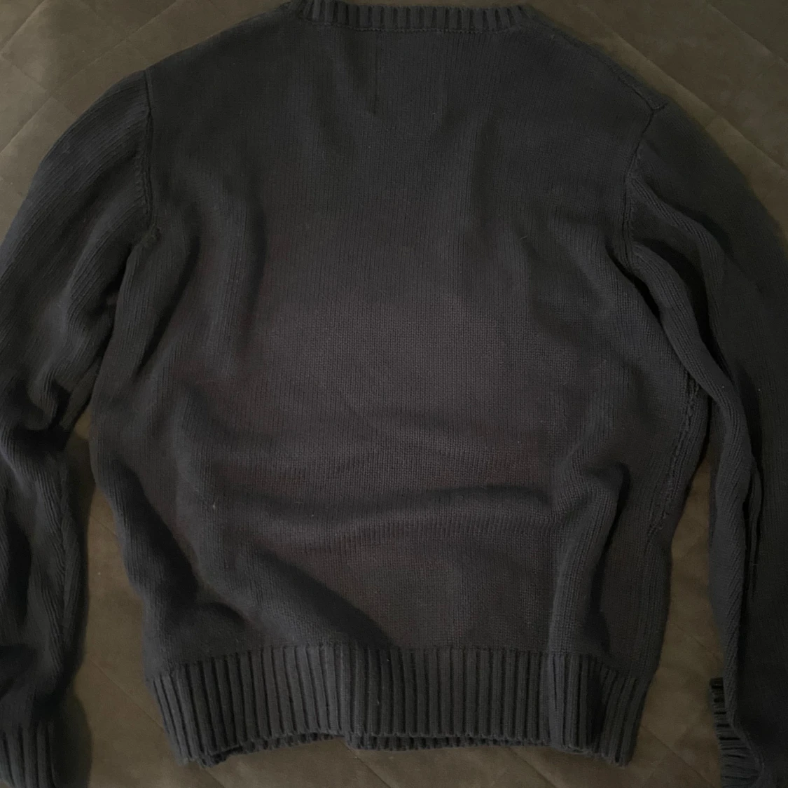 Mörkblå stickad tröja Sebago  - 3