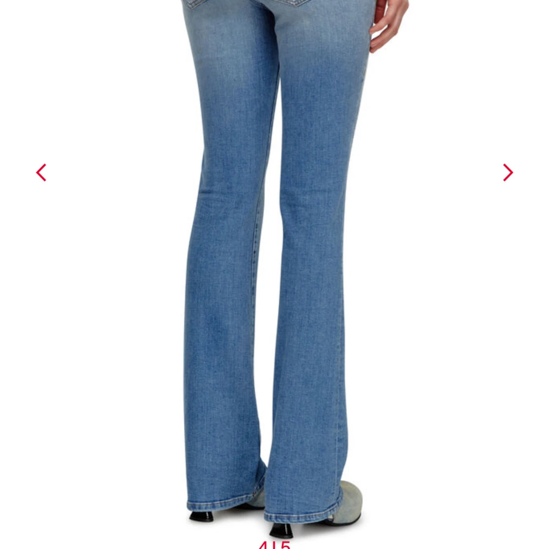 Ljusblå bootcut jeans - 1