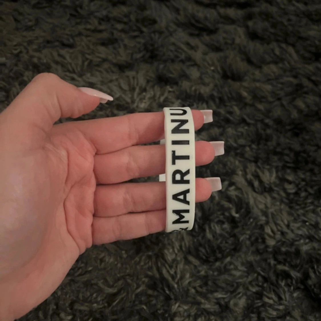 Marcus & Martinus vitt silikonarmband - 2