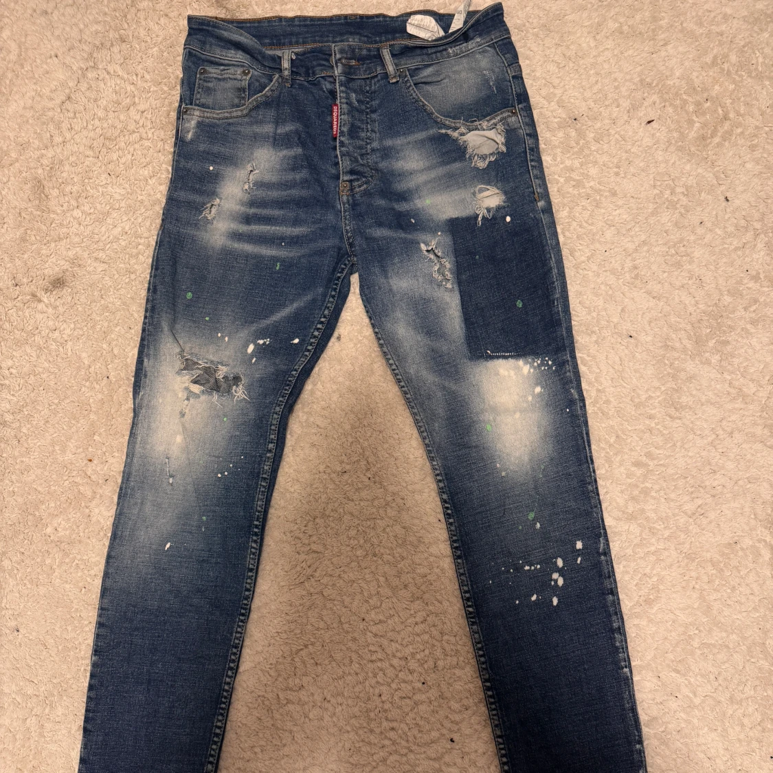 Dsquared2 blå skinny jeans herr