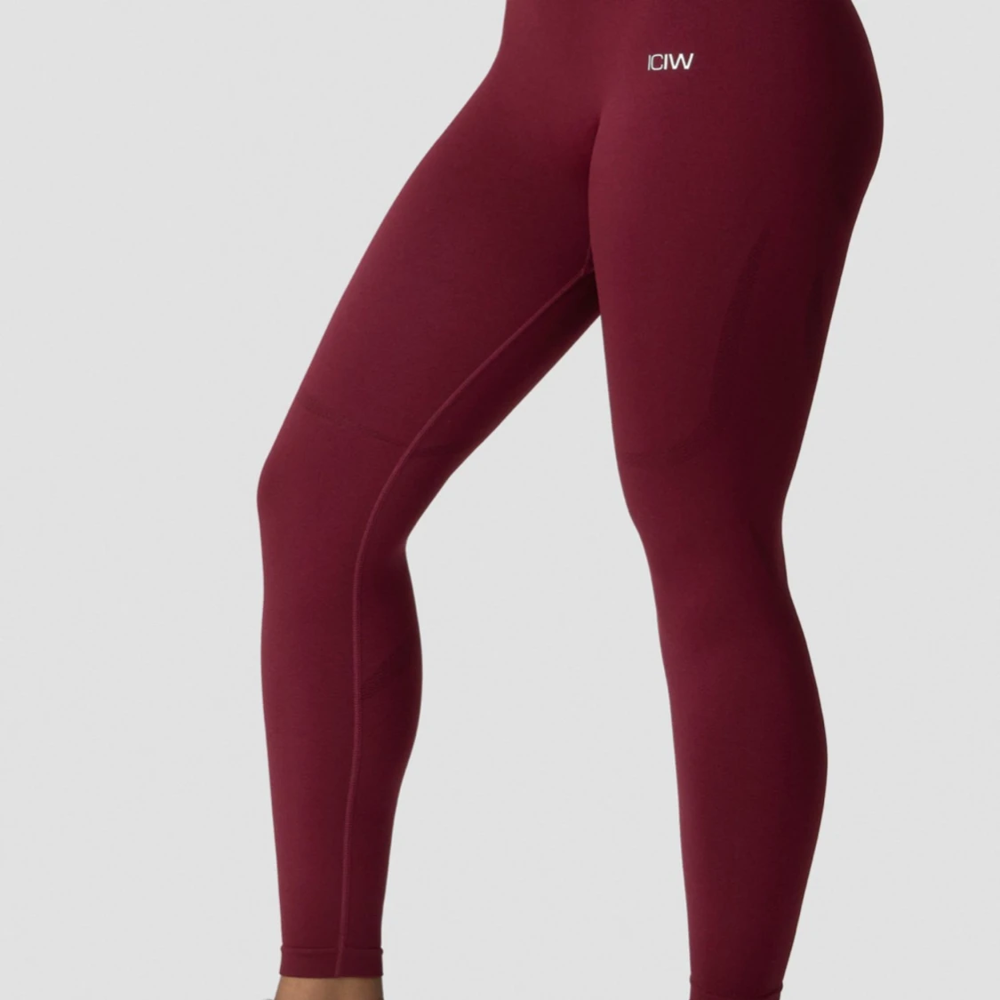 ICIW leggings i vinrött - 1