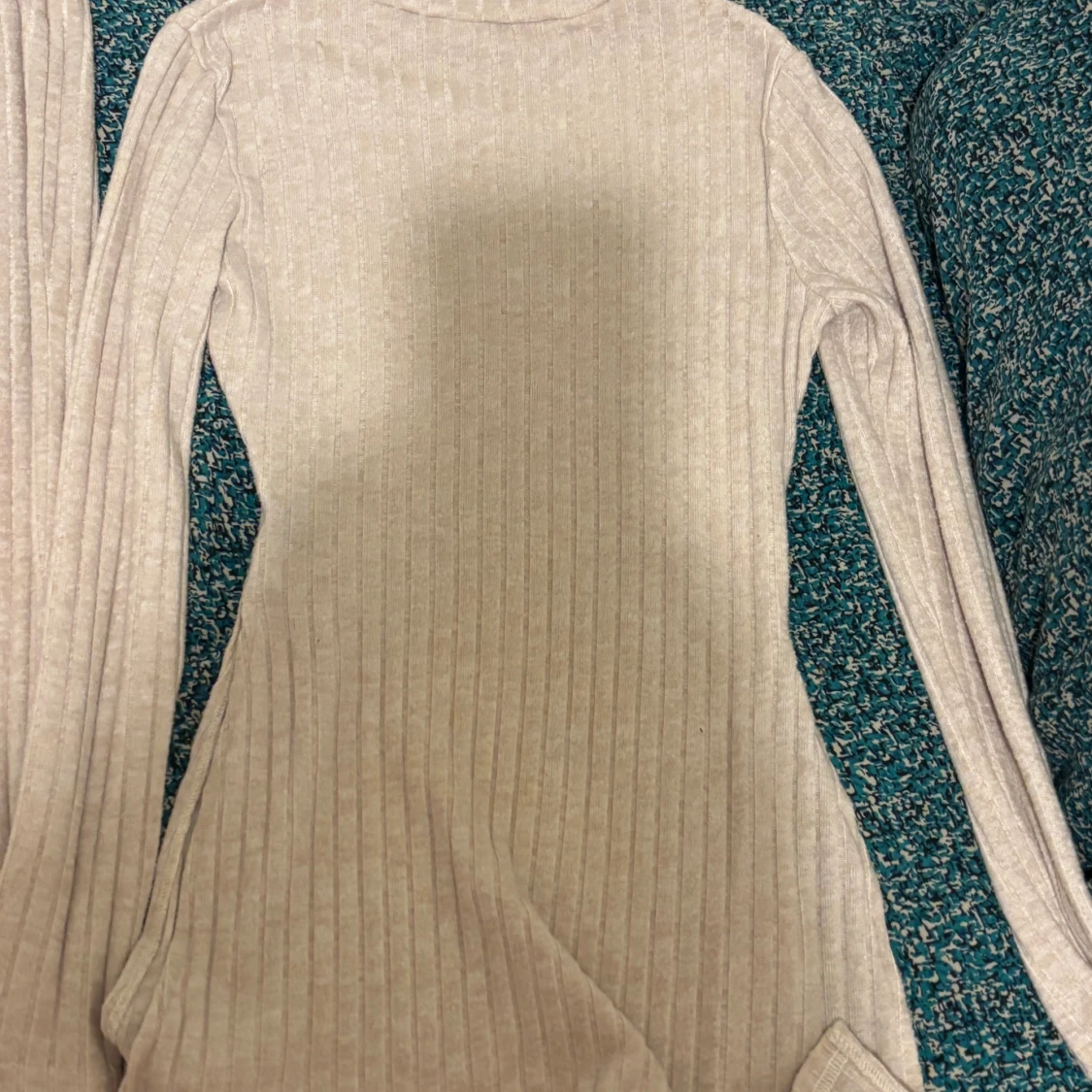 Beige ribbade byxor och tröja från SHEIN - 3