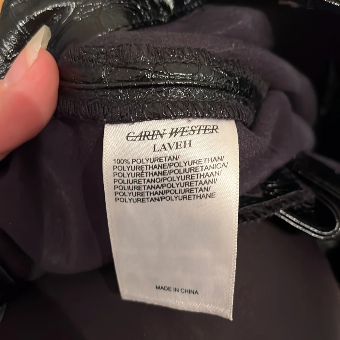 Svarta byxor i skinnlook Carin Wester - 1