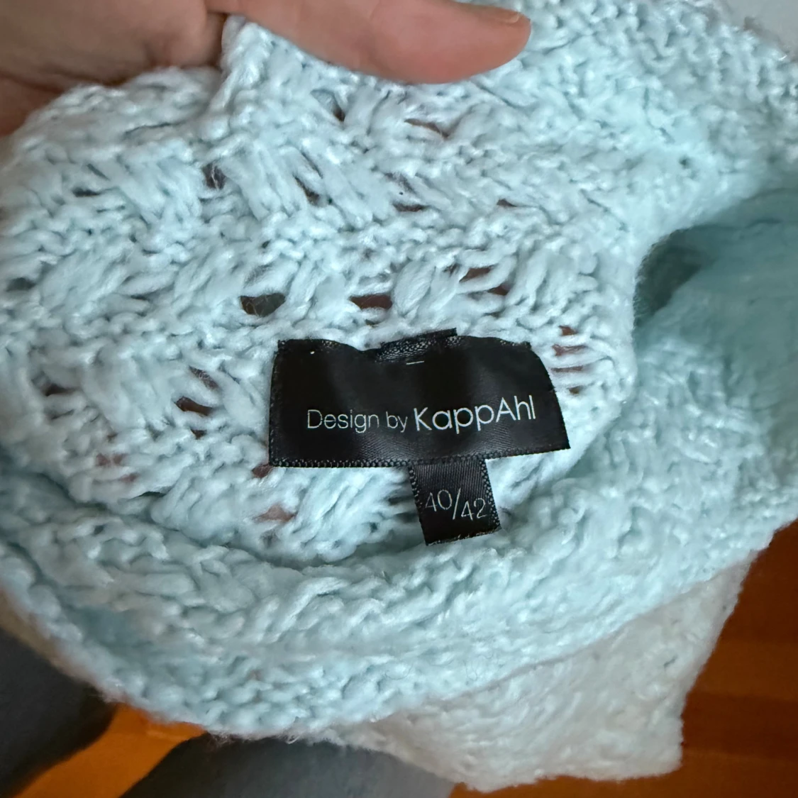 Ljusblå stickad tröja från KappAhl - 2