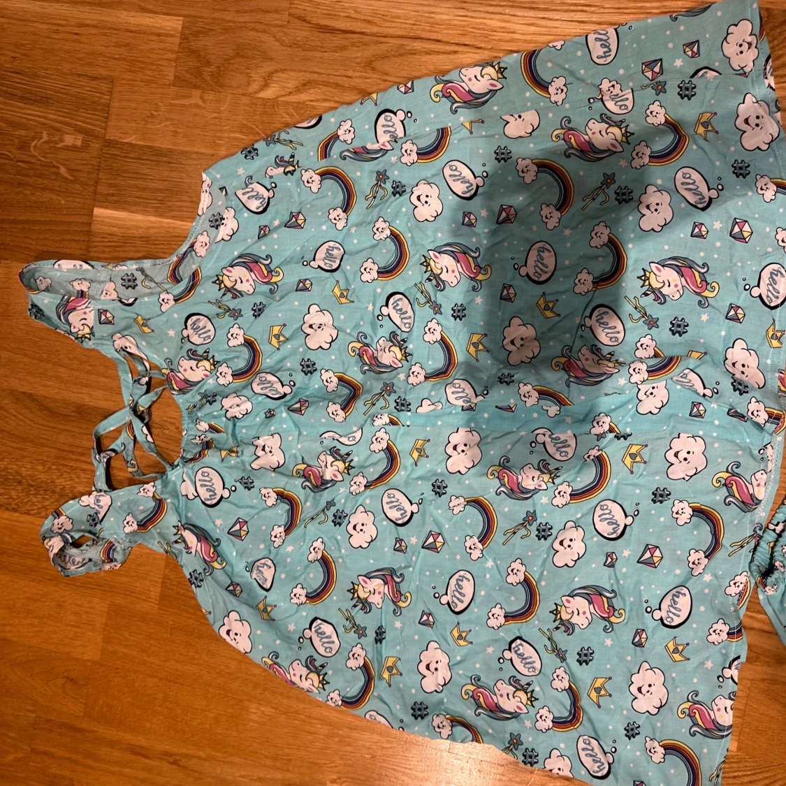 Turkos Pyamas set med enhörningar - 4