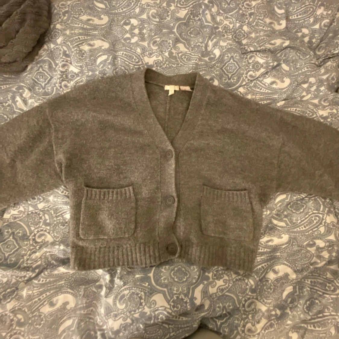 Grå kofta med fickor H&M - 92