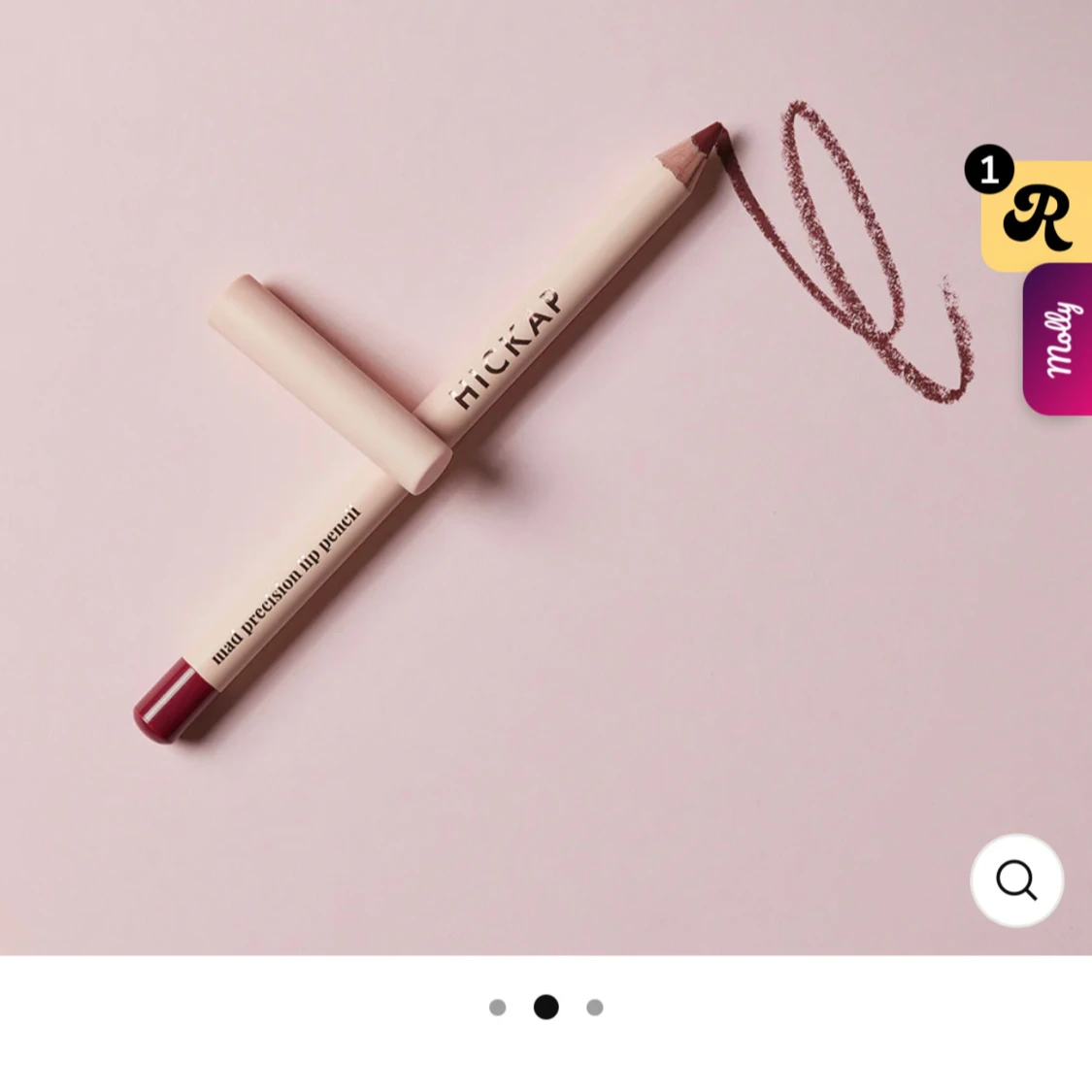 Hickap läppglans & läppenna Plum Jam - 1