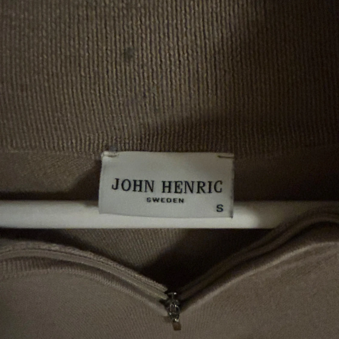 Beige half zip tröja John Henric - 1