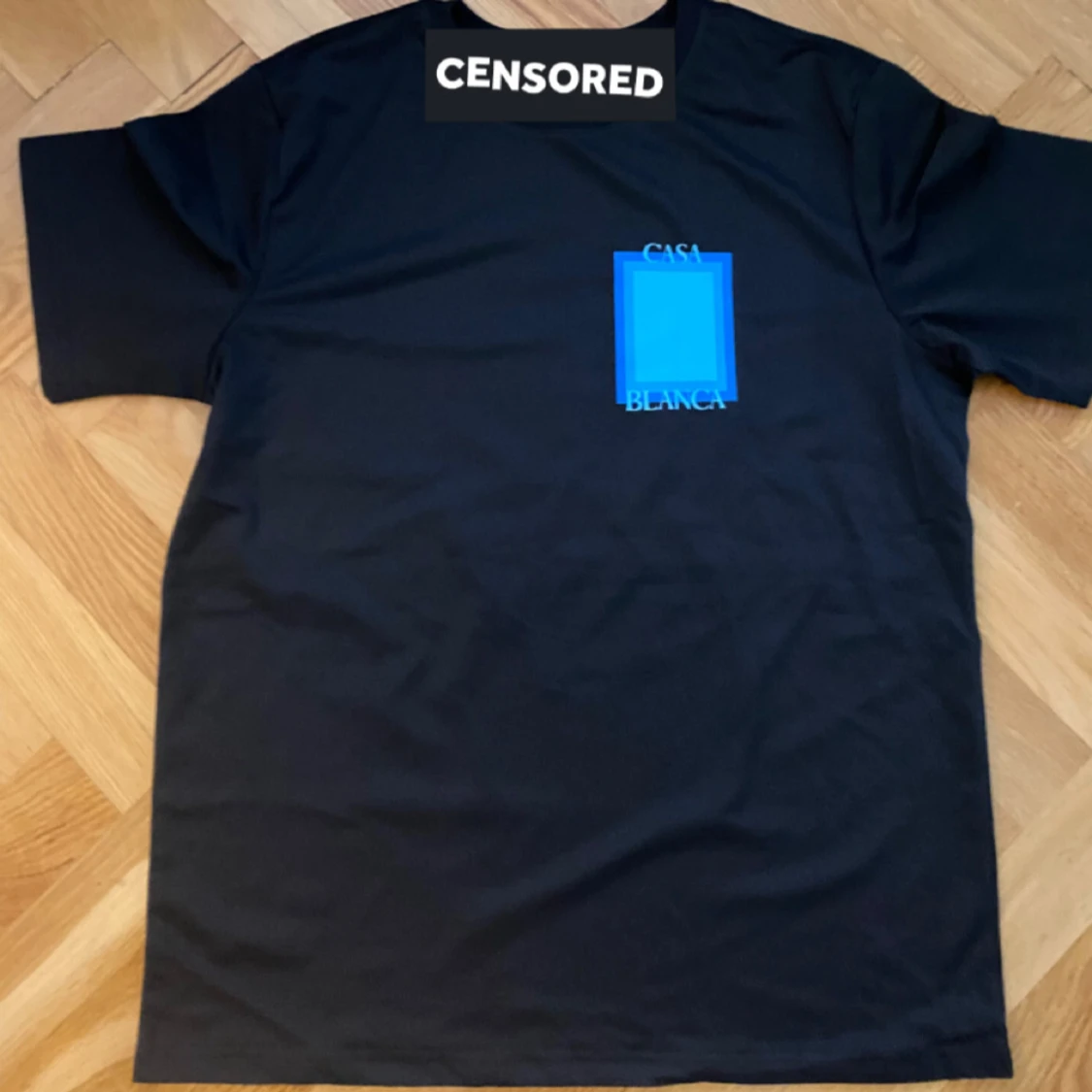 Svart Casablanca t-shirt med tryck