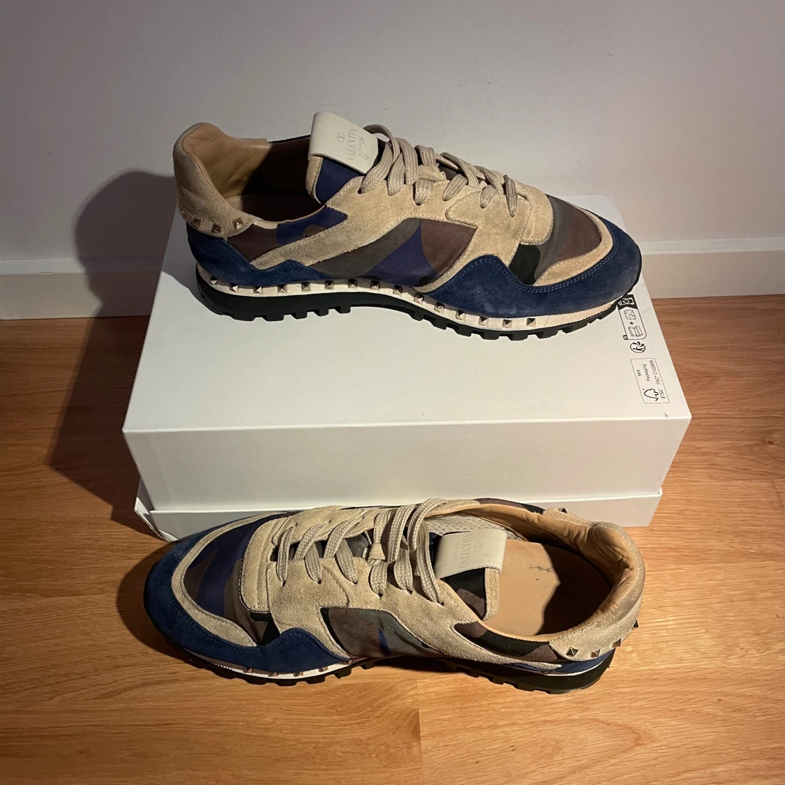 Valentino Rockrunner sneakers blå/beige - 1