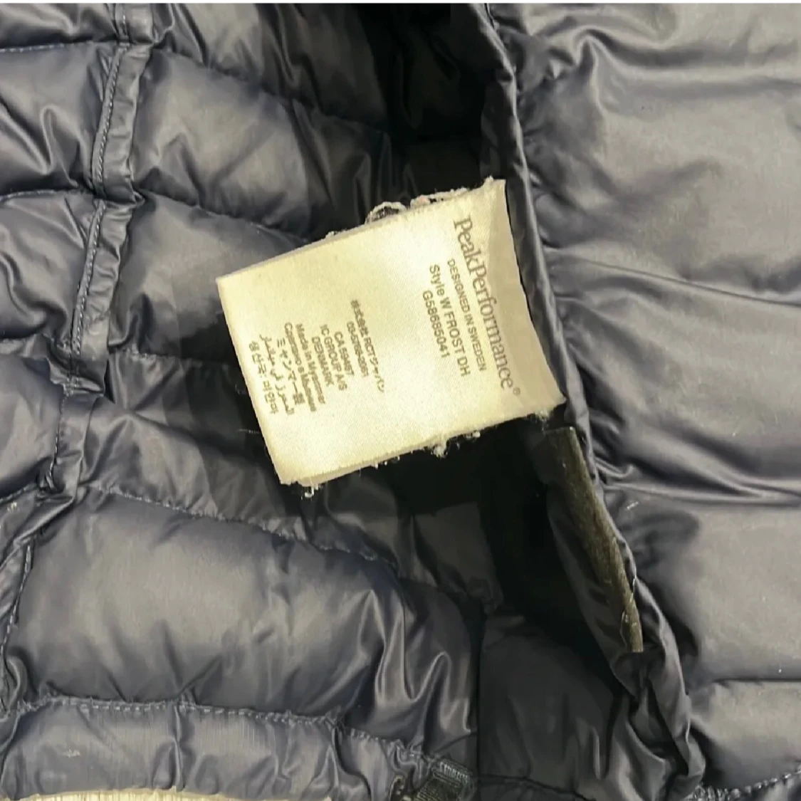 Mörkblå dunjacka Peak Performance - 3