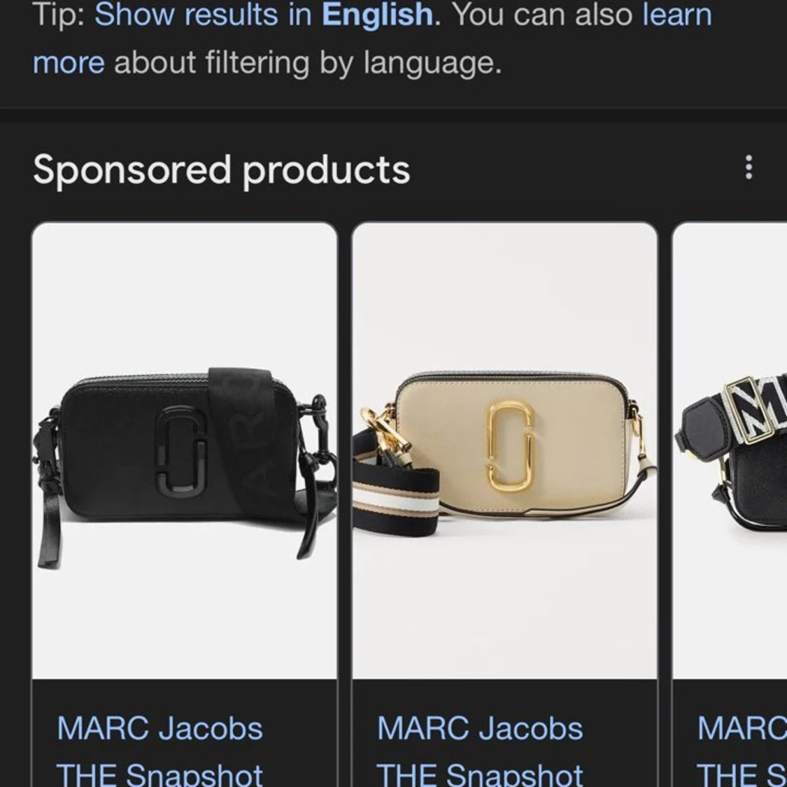 Marc Jacobs Snapshot axelväska rosa - 2