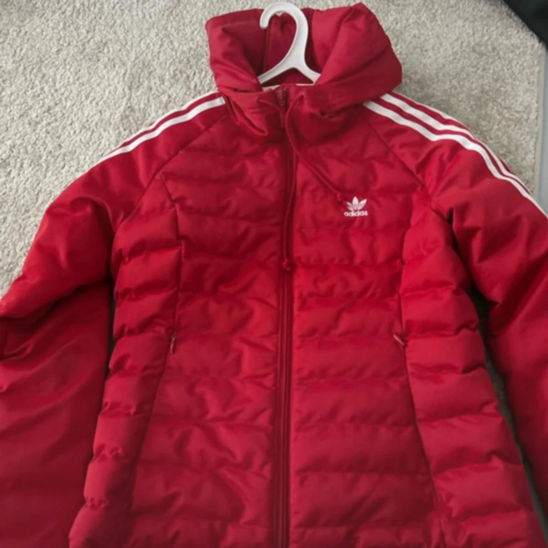 red adidas jacket - 1