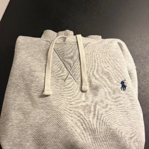 Grå hoodie från Polo Ralph Lauren - Snygg grå hoodie från Polo Ralph Lauren med klassisk broderad logga på bröstet. Perfekt för chill dagar och enkel att matcha med jeans eller joggers.