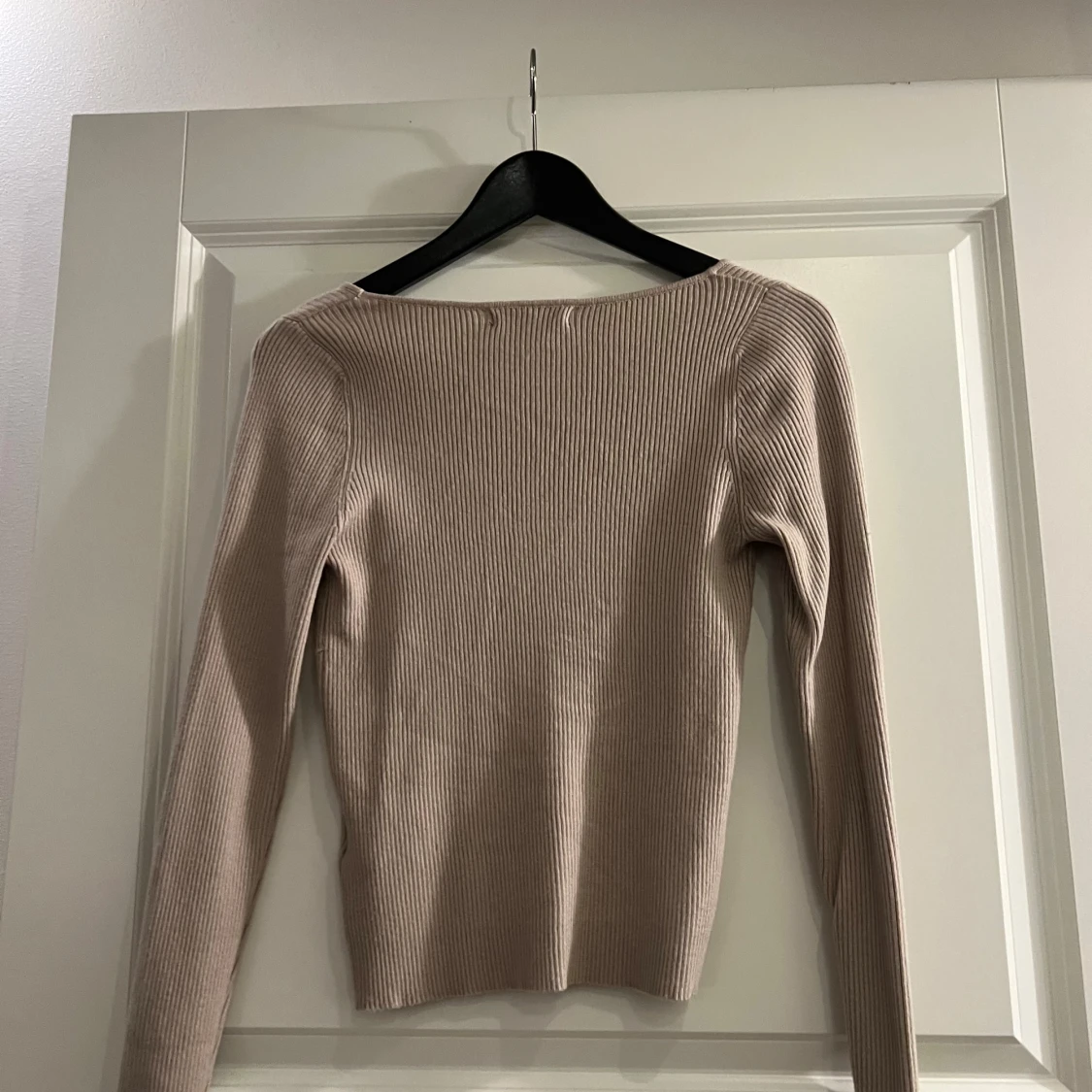 Beige ribbad topp från SHEIN - 2
