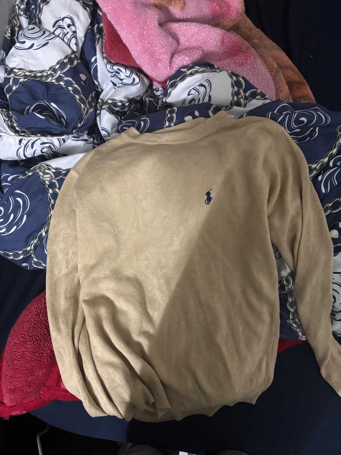 Beige stickad tröja Polo Ralph Lauren