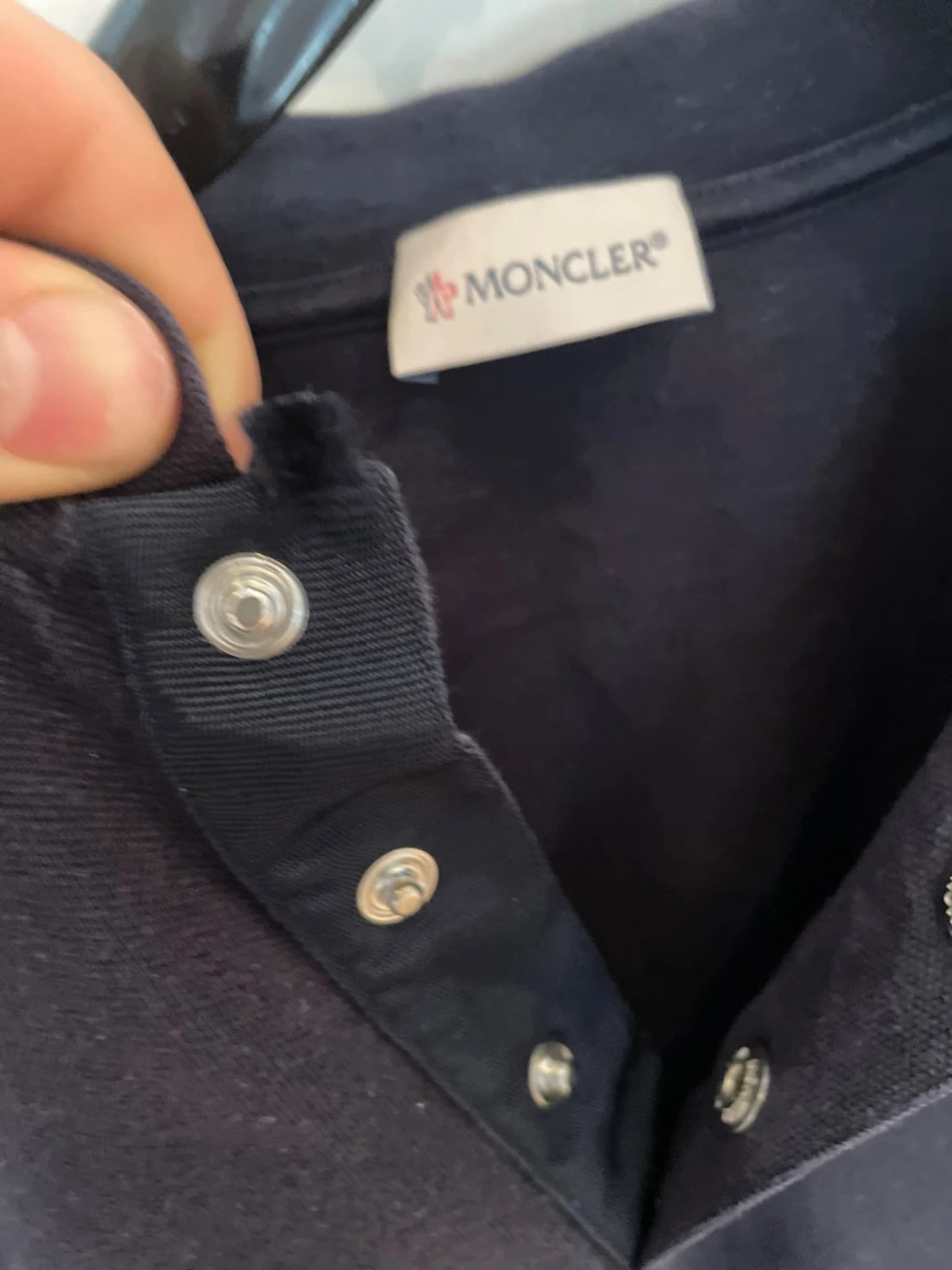 Blå pikétröja från Moncler - 3