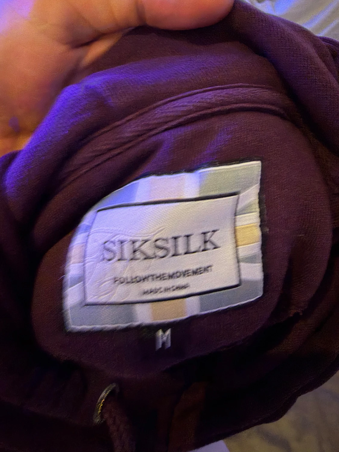 Vinröd SikSilk hoodie - 1