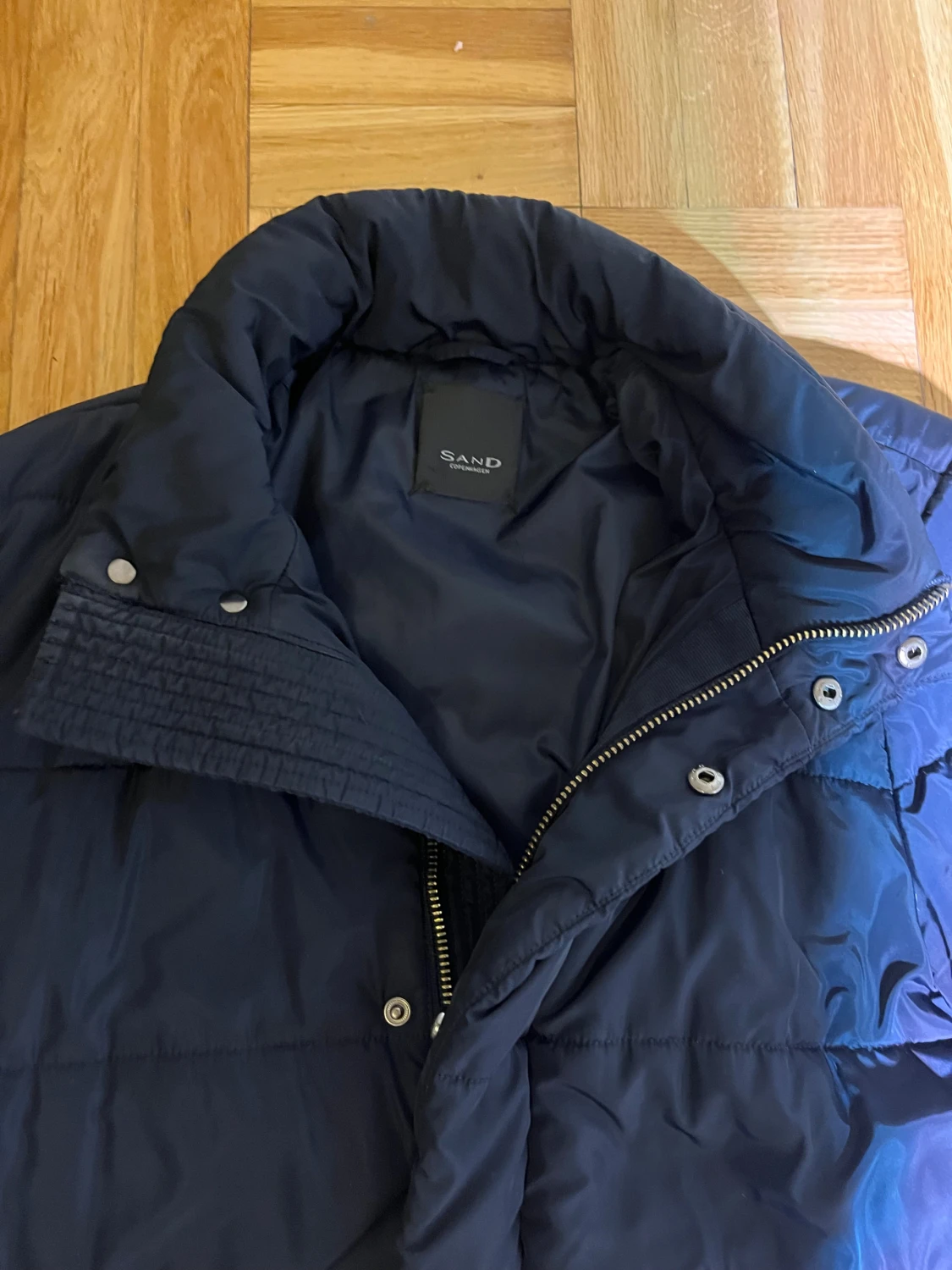 Mörkblå pufferjacka från Sand copenhagen  - 1